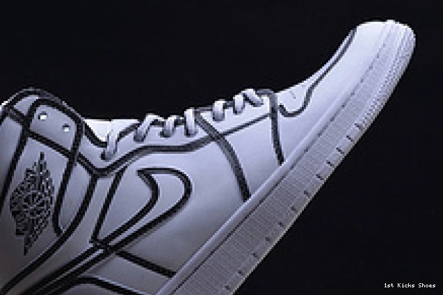 1st Kicks air nike white 1320 jordan pencil” 3d hand-painted mens Comfortable “comic 1 retro aa4724- 1123